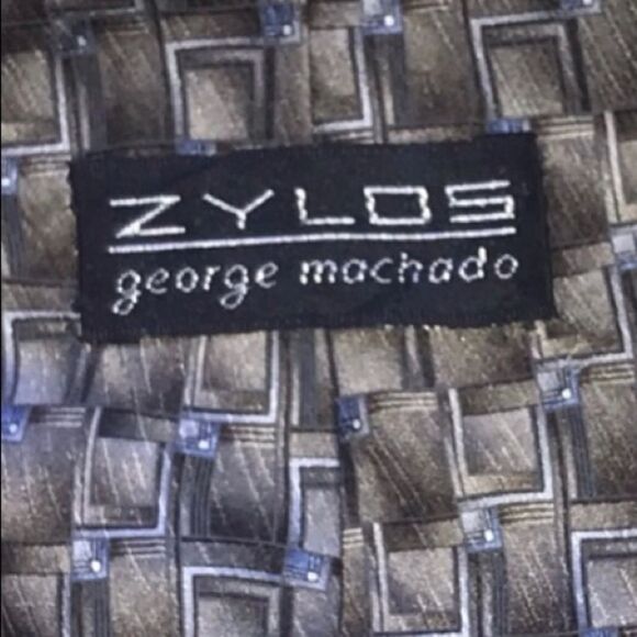 Men's Zylos George Machado Printed Tie - Picture 8 of 9